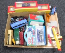 A tray of unboxed die cast vehicles,