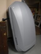 An Exodus car roof box with keys