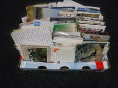 A box of 20th century postcards