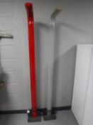 Two 20th century metal uplighters