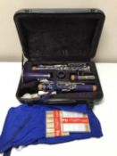 A four-piece clarinet in case