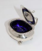 A large silver Victorian mustard pot, Birmingham 1892.