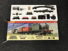 A boxed Hornby OO gauge Western Sprit train set