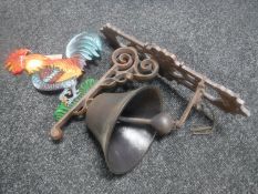 A cast metal door bell 