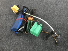 A Partner Colibri petrol strimmer, Challenge hedge trimmer,