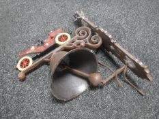 A cast metal door bell 