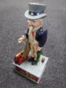 A cast metal Uncle Sam money box