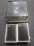 A Fidelity solid state UA4 turntable with speakers