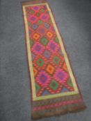 A Suzni kilim runner,
