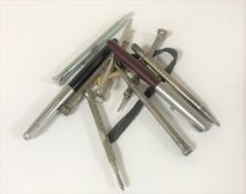 A collection of two Parker fountain pens,