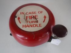 A vintage metal fire bell