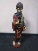 A painted religious figure