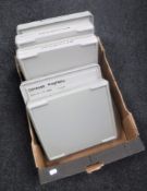 Five plastic army issue compass boxes