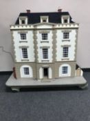 A good quality doll's Georgian style town house, on four storeys,