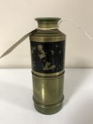 An antique brass nautical telescope signed J J Messer of Gravesend CONDITION REPORT: