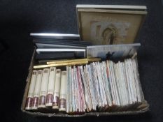 A box of six volumes of The Second World War by Winston S.