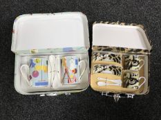 Sixty assorted Paul Cardew pop art and espresso gift sets (in ten boxes)