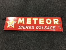 A vintage French enamelled sign 