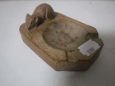 A Robert 'Mouseman' Thompson oak ashtray