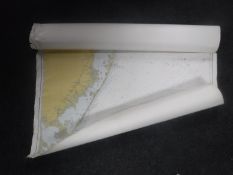 A quantity of 20th century rolled coastal maps