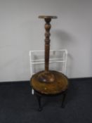 A walnut pie crust edge coffee table,