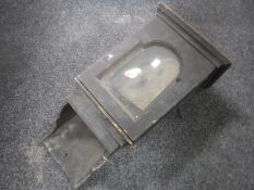 An early 19th century oak wall clock by Richard Comber of Lewes,