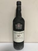 One bottle of port - Taylor's 10 Year Old Tawny.
