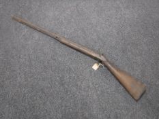 A 19th century percussion cap musket