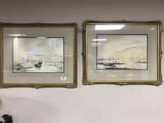 Two gilt framed watercolours, signed Carter,