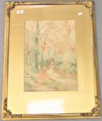 Victor Noble Rainbird : Northumberland Park, Tynemouth, watercolour, signed, 43 cm x 30 cm, framed.