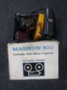 A boxed Magnon 800 projector,