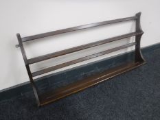 An Ercol plate rack
