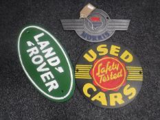 Three cast iron plaques - Morris,