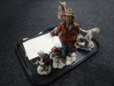 Three Capodimonte figures with certificates