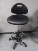 An adjustable typist's chair