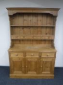 A pine kitchen dresser