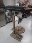 A Draper model D16-16 drill press and a fence paint sprayer