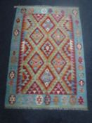 A vegetable dye wool Choli kelim rug,