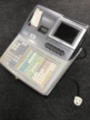 A T-8000F Casio cash register with extra cash drawer and till rolls