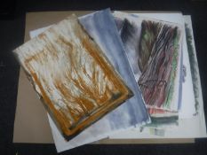 Donald James White : A folio containing twenty drawings, various subjects, all parts unframed.