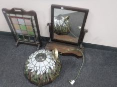 A Victorian dressing table mirror,