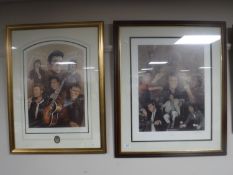 Two limited edition Steven Doig Cliff Richard prints; Wonderful Life No.