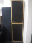 A pair of teak cased Genesis Frequency Contour speakers