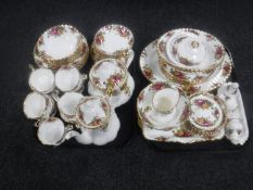 An extensive Royal Albert Old Country Roses tea and dinner service