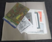 Donald James White : A folio containing twenty drawings, various subjects, all parts unframed.