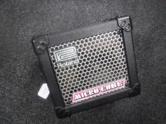 A Roland Micro Cube amplifier
