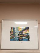 Gregori XXXX (20th Century): New York, reproduction in colours, 26cm by 19cm,