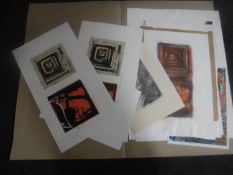 Donald James White : A folio containing twenty screenprints, various subjects, all parts unframed.