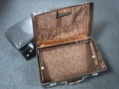 Two mid 20th century luggage cases