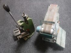 Clarke woodworker 4'' belt 6 '' disc sander and Lumberg press (Untested)